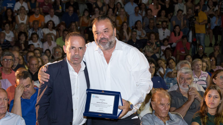 Για τη συνολική προσφορά του στους πληγέντες της εθνικής τραγωδίας στο Μάτι βραβεύτηκε ο εφοπλιστής Μάριος Ηλιόπουλος