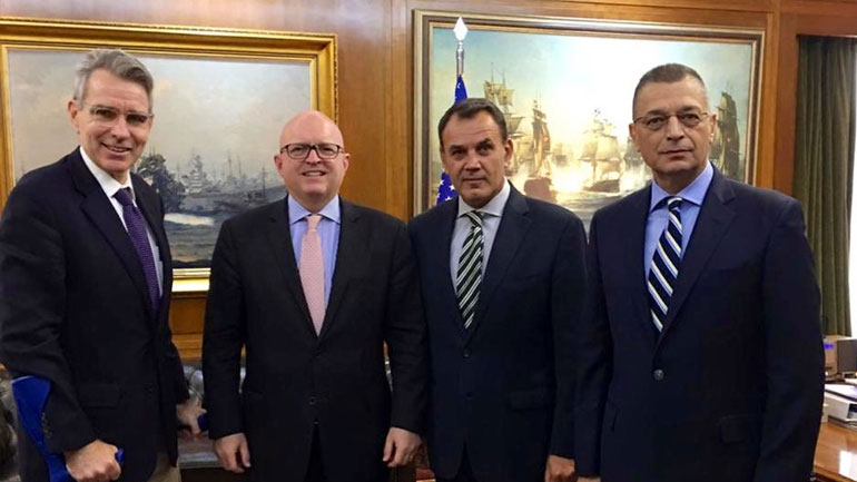 Συνάντηση Ν. Παναγιωτόπουλου με τον βοηθό ΥΠΕΞ των ΗΠΑ Φ. Ρίκερ