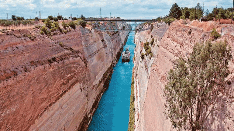 H ιστορία της Διώρυγας του Ισθμού της Κορίνθου