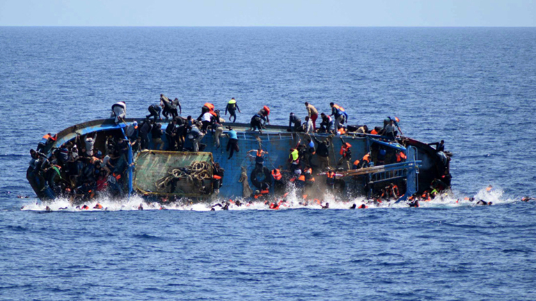 Ανθρωπιστική τραγωδία ανοικτά της Λιβύης