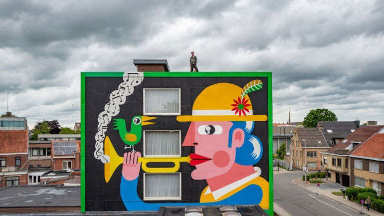 Τοιχογραφίες, σαν σελίδες από παιδικό βιβλίο