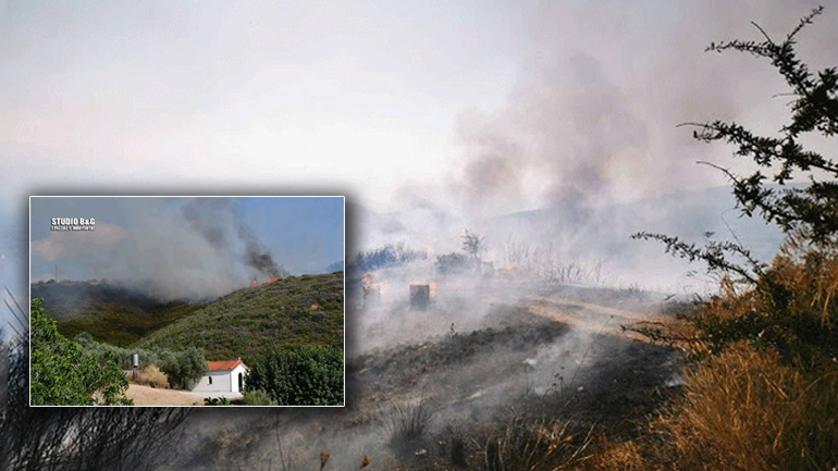 Φωτιά κοντά σε μοναστήρι στην Αργολίδα