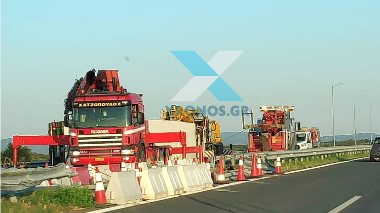 Ροδόπη: Φορτηγό ανετράπη στην Εγνατία Οδό