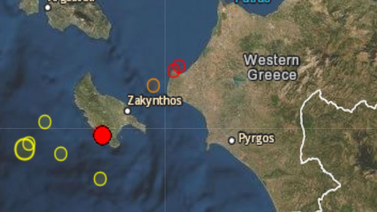 Σεισμός 3,9R στη Ζάκυνθο