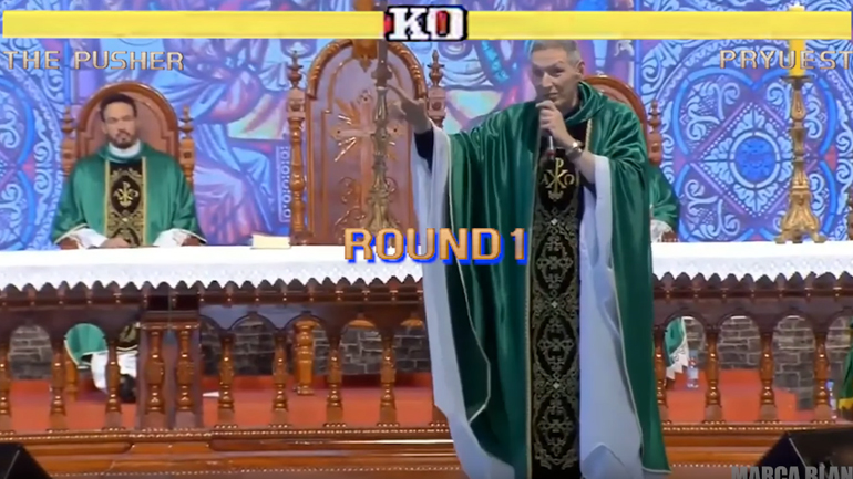 Street Fighter στην εκκλησία