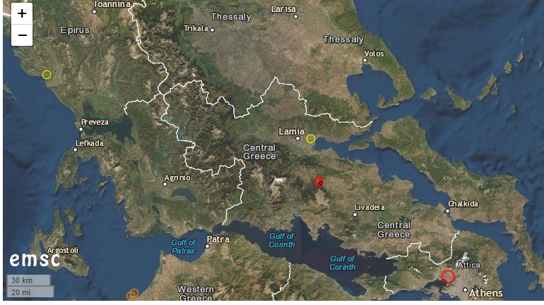 Σεισμός 3,5 Ρίχτερ στη Λαμία