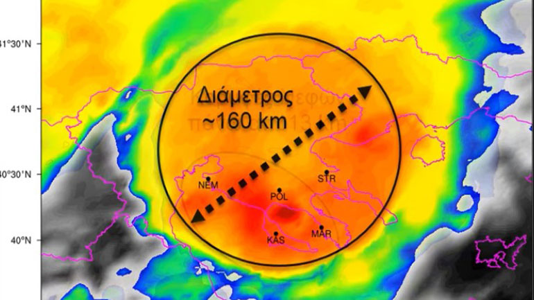 Νέα μετεωρολογικά στοιχεία για την υπερκυτταρική καταιγίδα που έπληξε τη Χαλκιδική