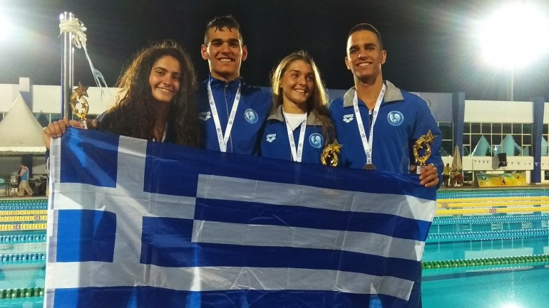 Τεχνική κολύμβηση: Χάλκινο για την Εθνική μικτής σκυταλοδρομίας 4Χ100 διπλά πέδιλα