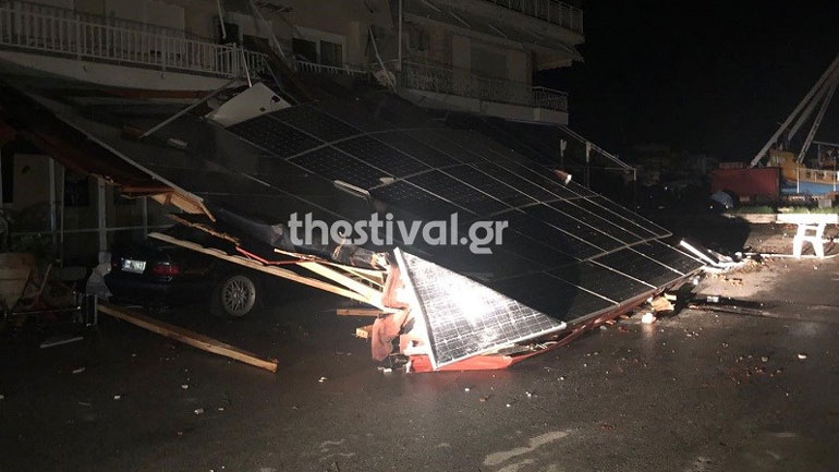 Η καταιγίδα στη Χαλκιδική είχε διάμετρο 160 χλμ. και ριπές ανέμου έως 132 χλμ. την ώρα
