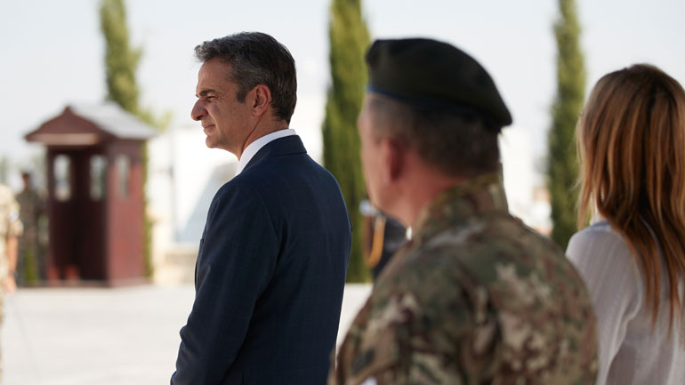 Mητσοτάκης από Κύπρο: Επιλέγουμε την ειρήνη αλλά προστατεύουμε τα κυριαρχικά μας δικαιώματα