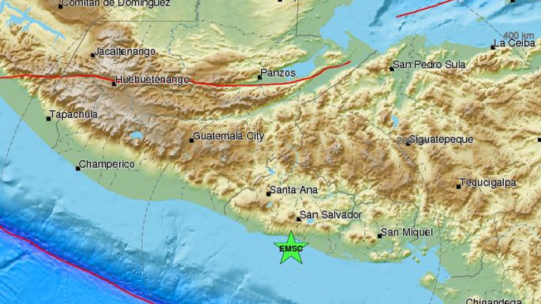 Σεισμός 5,9R στο Ελ Σαλβαδόρ