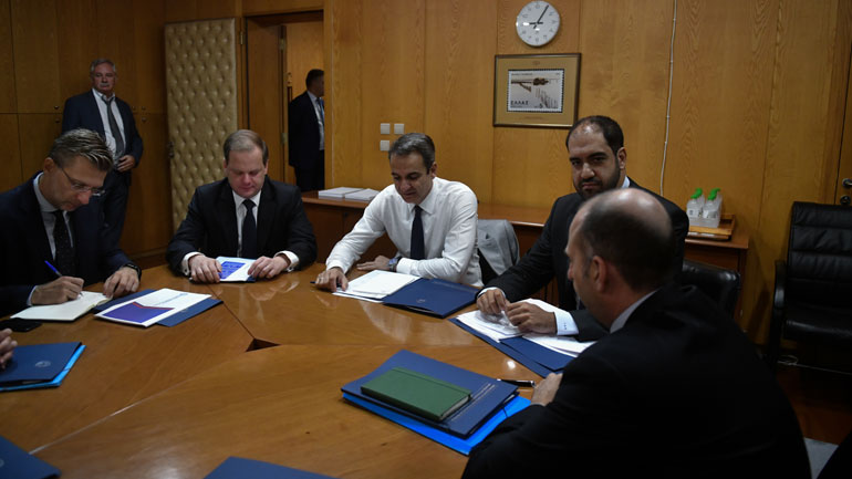 Επίσκεψη Κυρ. Μητσοτάκη στο Υπ. Υποδομών και Μεταφορών – Σε εξέλιξη σύσκεψη