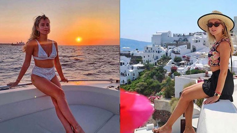Διακοπές στη Σαντορίνη κάνει η διάσημη fashion blogger Valentina Ferragni