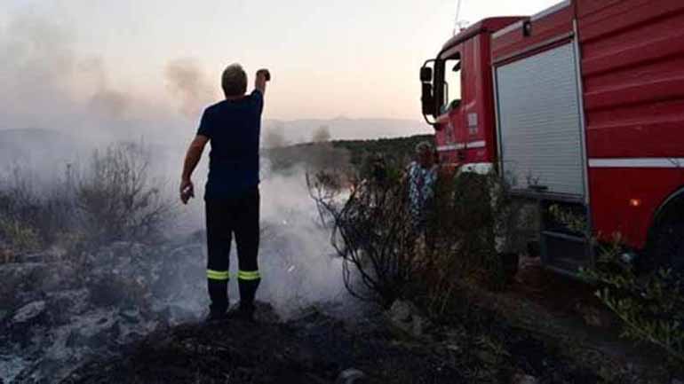 Υπό έλεγχο φωτιά στα Δικαστικά στον Μαραθώνα