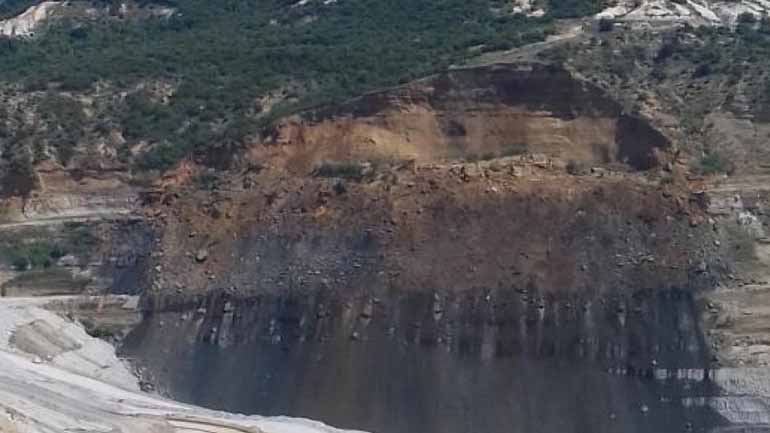 Κοζάνη: Κατολίσθηση ορυχείου στο Προσήλιο