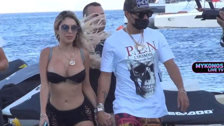 Alec Monopoly: Έφτασε με ελικόπτερο στη Μύκονο και καλυμμένο το πρόσωπό του