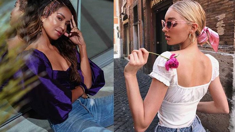 Τα top που φορούν διάσημες influencers πάνω από το τζιν τους το καλοκαίρι