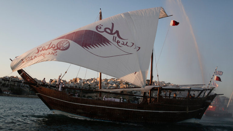 Στον Πειραιά το παραδοσιακό ξύλινο σκάφος από το Κατάρ