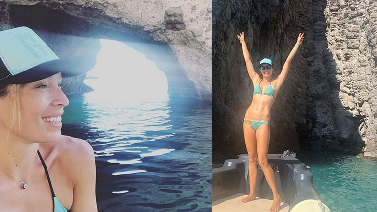 Μαριέττα Χρουσαλά: Οικογενειακή απόδραση στη Λέσβο