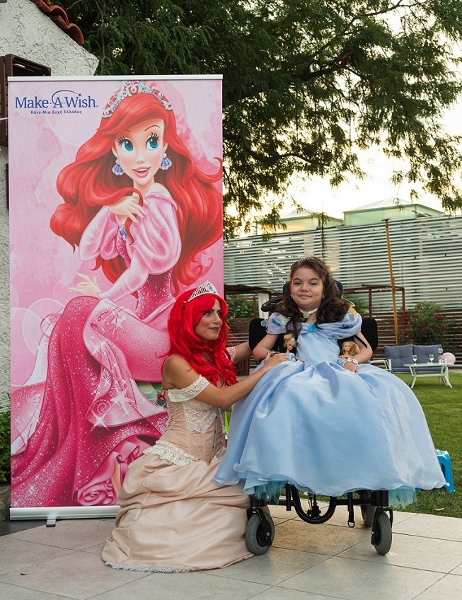 Η Μαρία με την πριγκίπισσα Άριελ