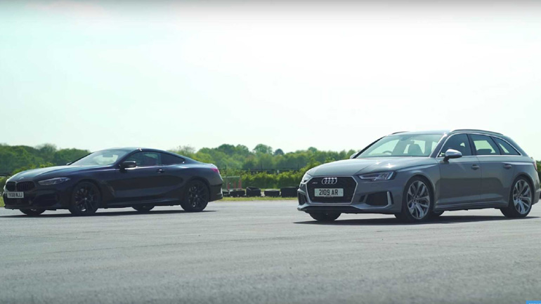 Το Αudi RS4 Avant τα βάζει με την BMW M850i