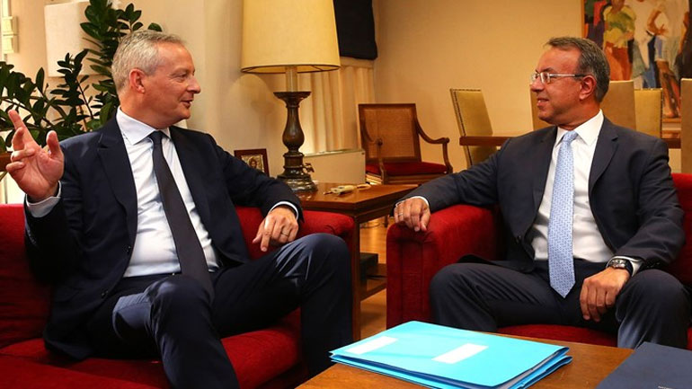 Ολοκληρώθηκε η συνάντηση του υπουργού Χρήστου Σταϊκούρα με τον Γάλλο ομόλογό του Μπρούνο Λε Μερ