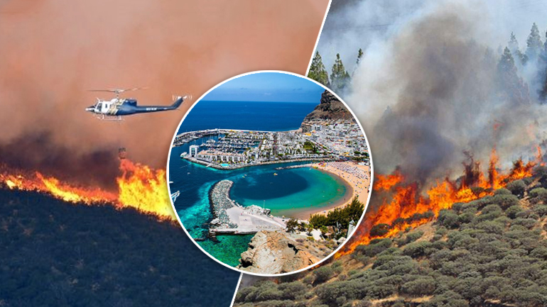 Στις φλόγες το Γκραν Κανάρια