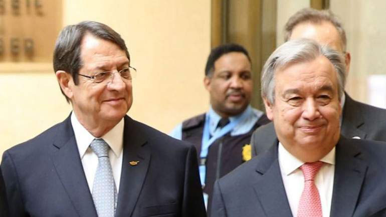 Γκουτέρες σε Αναστασιάδη: Παραμένει η ίδια η θέση των Ηνωμένων Εθνών για την Αμμόχωστο