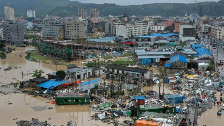 Κίνα: Τουλάχιστον 44 οι νεκροί από το διπλό πλήγμα του τυφώνα
