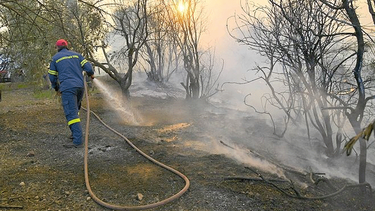 Εύβοια: Ενεργοποίηση της Υπηρεσίας Copernicus για την άμεση χαρτογράφηση της περιοχής που έχει πληγεί από την πυρκαγιά