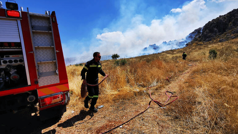 Ρέθυμνο: Πυρκαγιά στον Άγιο Βασίλειο