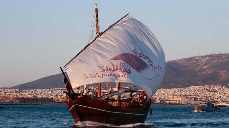 Στο Παλιό λιμάνι της Κέρκυρας έδεσε το 40μετρο ξύλινο σκάφο του Κατάρ