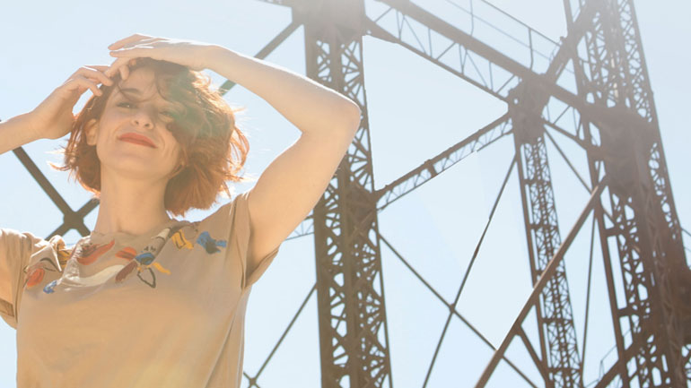 Η Μαρίζα Ρίζου στην Τεχνόπολη