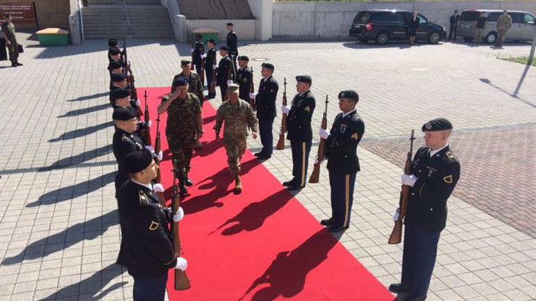 Επίσημη επίσκεψη του Αρχηγού ΓΕΣ στην έδρα των Στρατιωτικών Δυνάμεων των ΗΠΑ στην Ευρώπη