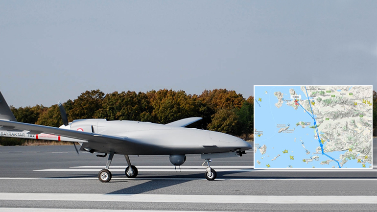 Τουρκικά drones σαρώνουν Αιγαίο και Αν. Μεσόγειο