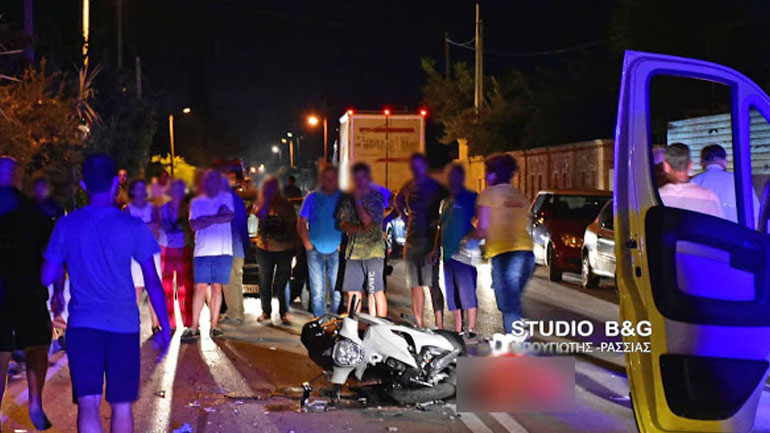 Σοβαρό τροχαίο ατύχημα στα Λευκάκια Ναυπλίου με δύο τραυματίες