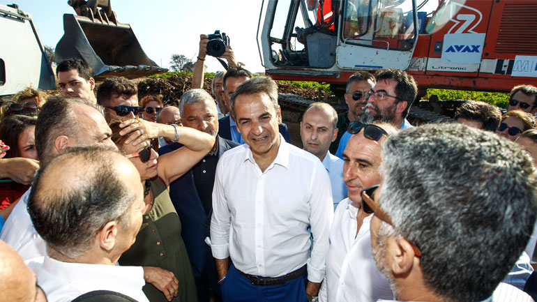 Στο Μάτι ο Κυρ. Μητσοτάκης