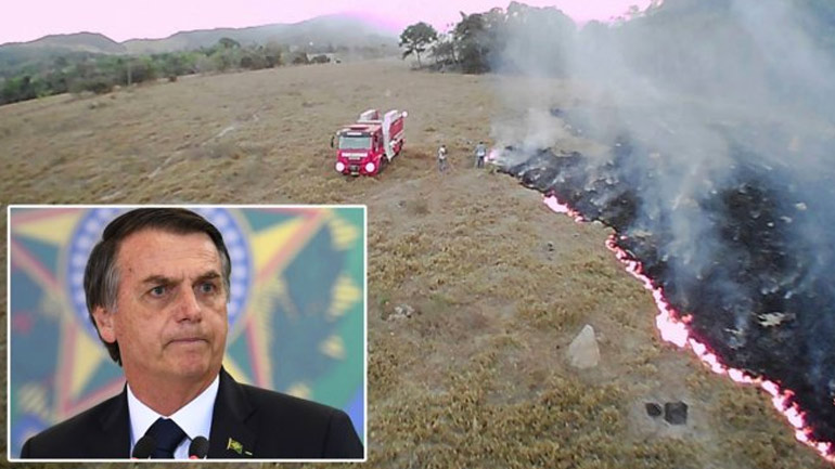 Μπολσονάρου: Οι πυρκαγιές στον Αμαζόνιο δεν μπορούν να χρησιμοποιηθούν ως πρόσχημα για διεθνείς κυρώσεις