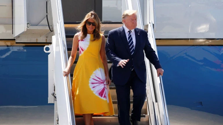 Ο Τραμπ έφθασε στη Γαλλία για να συμμετάσχει στη σύνοδο της Ομάδας των 7