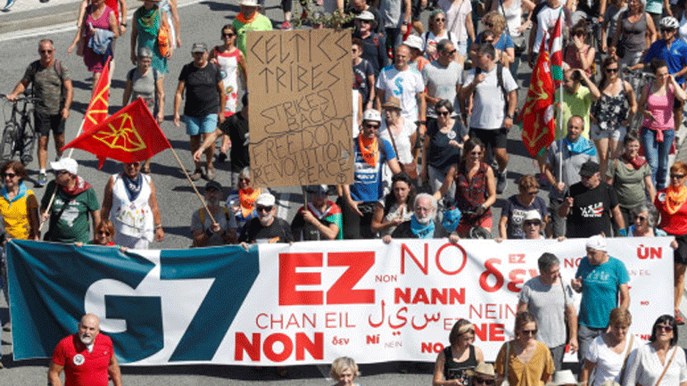 Γαλλία: Χιλιάδες διαδηλωτές στους δρόμους για τη Σύνοδο G7