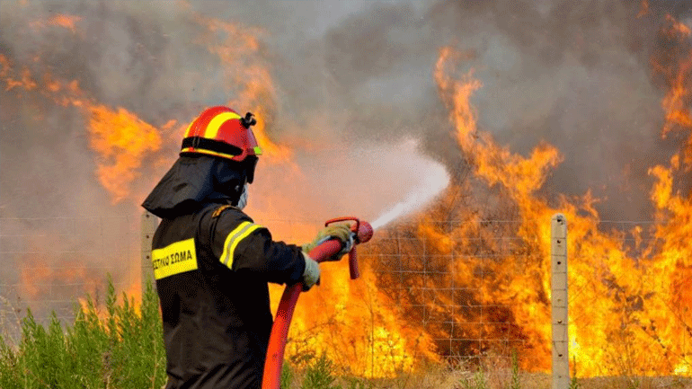 Πυρκαγιά σε δύσβατη περιοχή στη Μεσσηνία