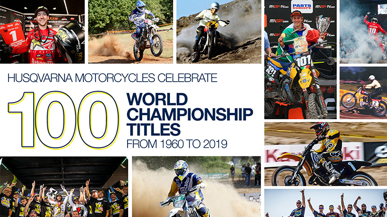 Husqvarna Racing: 100 παγκόσμιοι τίτλοι σε 60 χρόνια!