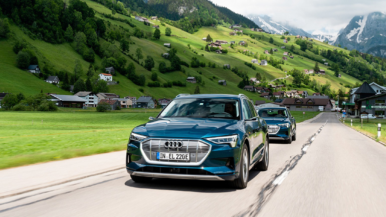 Σε 24 ώρες πέρασαν από 10 χώρες με το ηλεκτρικό Audi e-tron