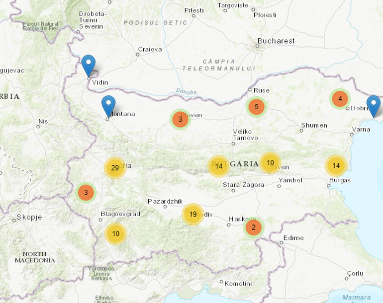 Το εκτεταμένο δίκτυο 110 πρατηρίων φυσικού αερίου της Βουλγαρίας