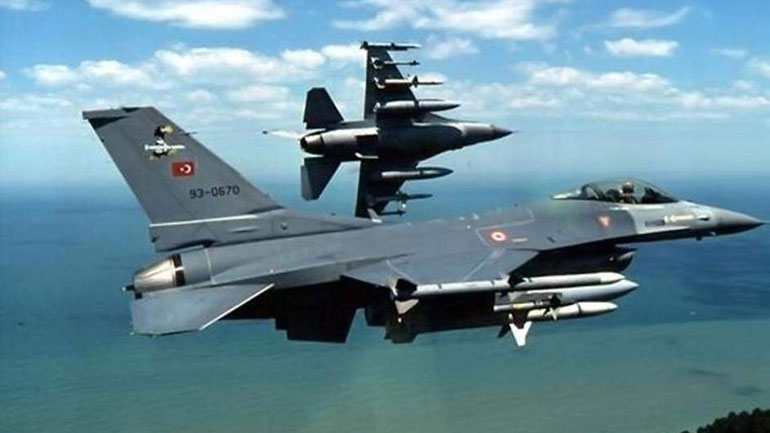 Παραβιάσεις τουρκικών F-16 σε Μακρονήσι-Ανθρωποφάγους