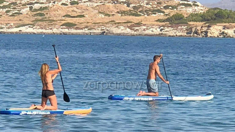 Ο Kυριάκος και η Μαρέβα Μητσοτάκη κάνουν Sup στα Χανιά!