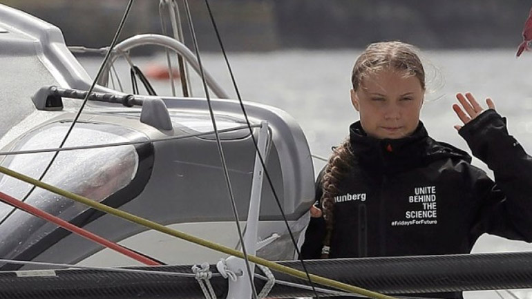 ΗΠΑ: Η Γκρέτα Τούνμπεργκ αναμένεται να καταπλεύσει σήμερα στη Νέα Υόρκη