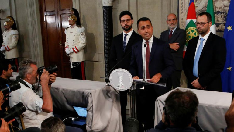 Ιταλία: Το Κίνημα των 5 Αστέρων διέκοψε τις διαπραγματεύσεις με το Δημοκρατικό Κόμμα
