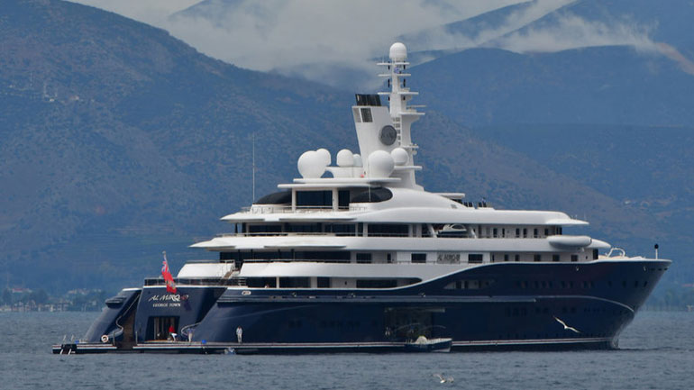 Στη Σκιάθο ο σεΐχης του Κατάρ με τη θαλαμηγό του «Al Mirqab»