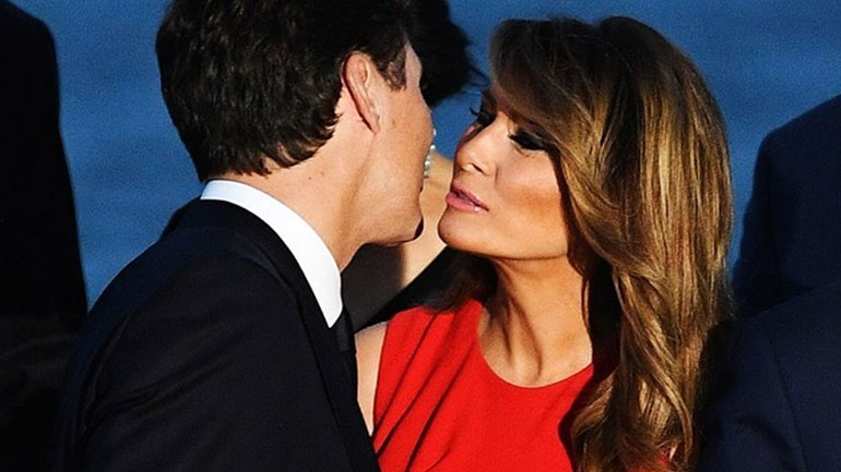 #MelanialovesJustin: Το φιλί της Melania Trump με τον Justin Trudeau που έγινε viral!